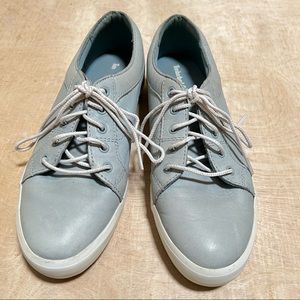 Timberland Light Blue Leather Sneakers Lace Up Casual Women’s Size 9